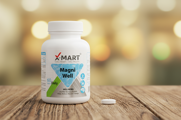 قرص مگنی ول ایکس مارت، حاوی منیزیم و ویتامین B6 برای سلامت بدن